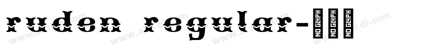 ruden regular字体转换